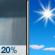 Saturday: Isolated Rain Showers then Sunny