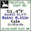 Current Weather Conditions in Pacifica, CA, USA